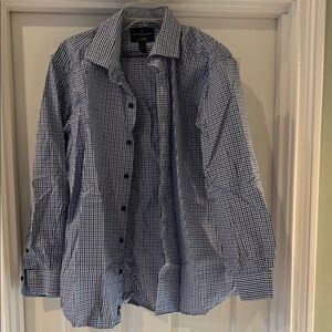 Buttoned Down Blue Checkered Shirt